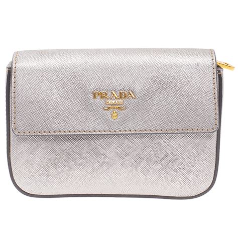 prada silver clutch|Prada clutch vintage.